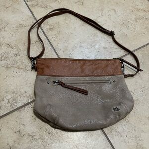 The Sak Brown and Gray Crossbody Bag